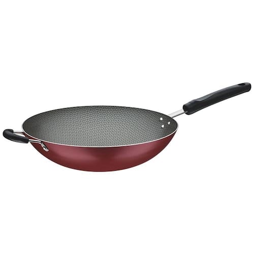 imagem-Wok 36Cm 6 6L Loreto Vermelhoaluminio Com Revestimento Antiaderewok Alum 36Cm Loreto Ver Tramontina
