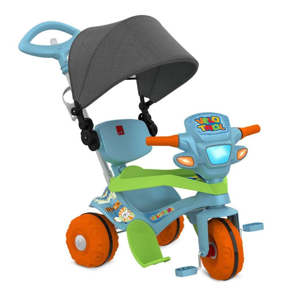 Triciclo Velobaby Passeio/Pedal Azul Bandeirante - 356