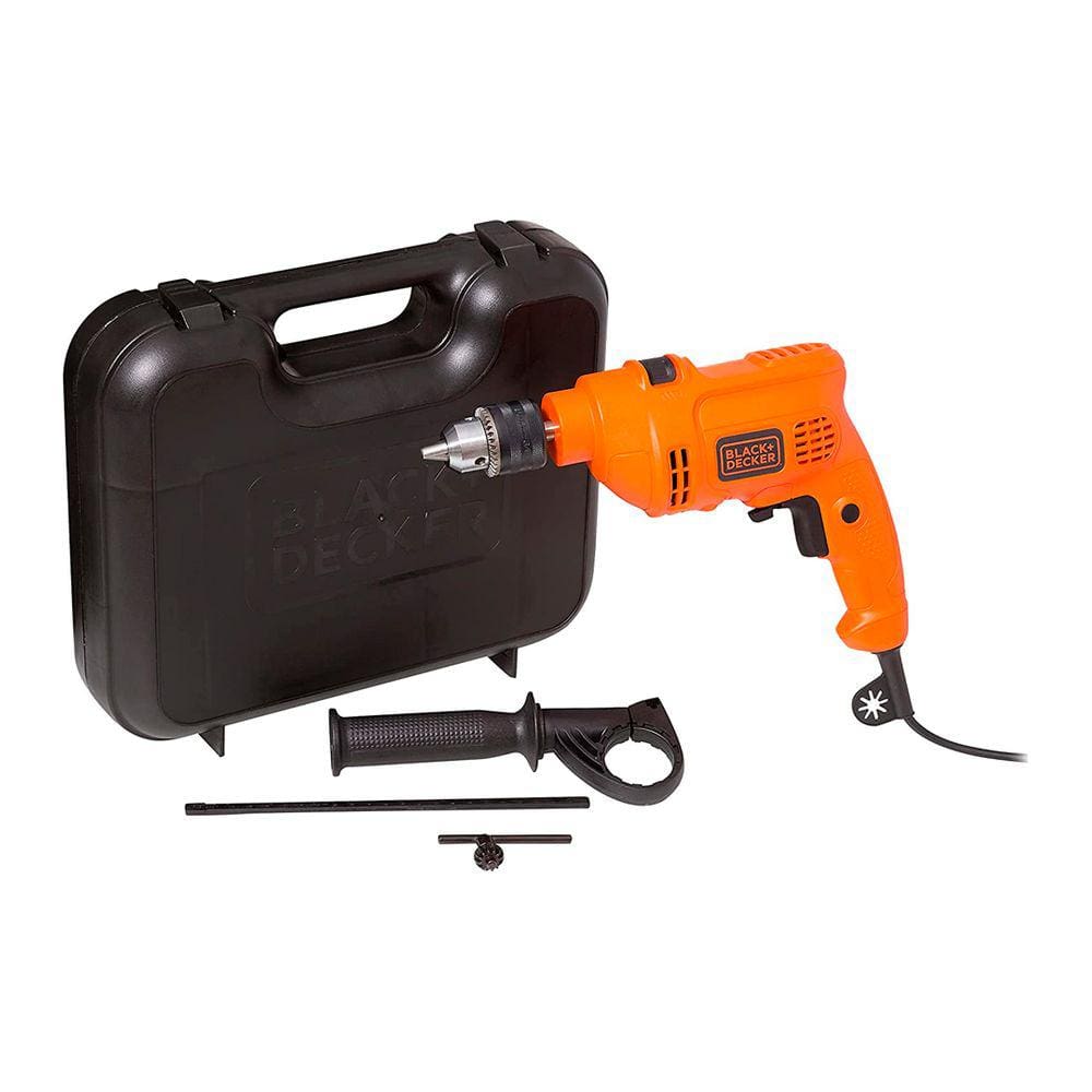 Furadeira de Impacto Black+Decker TM555K 1/2" 13mm com Trava e Maleta 560W