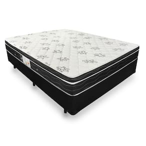 Cama Box Casal + Colchão De Molas - Ortobom - Physical Nanolastic - 138x188x58cm