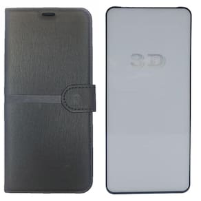 Kit Capa Carteira Compatível Motorola Edge 30 + Película 3D