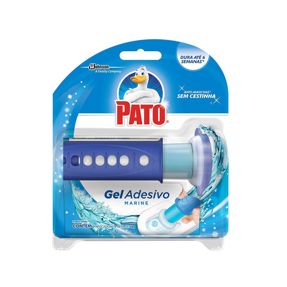 Limpador Sanitário Gel adesivo Pato marine Aparelho+Refil