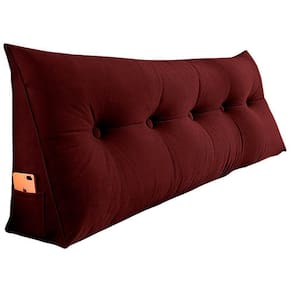 Almofada Para Cabeceira Spot 90cm Vermelho Escuro