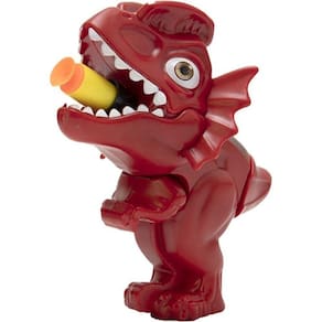 Lançador Dino Dardo Sauro com 3 Dados Vermelho Polibrinq AN2014