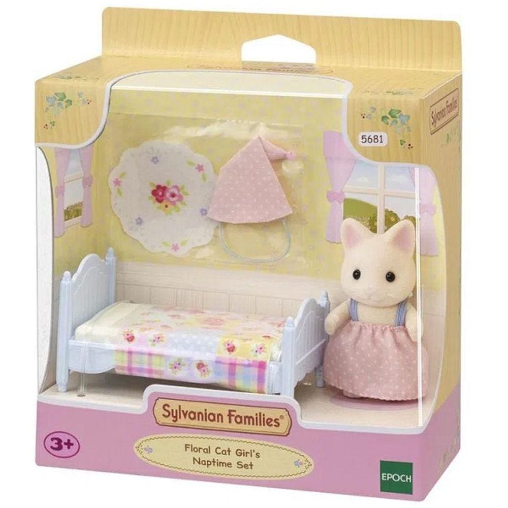 Sylvanian Families Conjunto Cama Menina Gato Primavera EPOCH Magia 5681