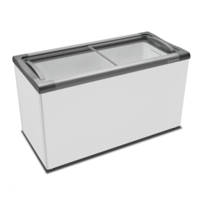Freezer Horizontal  Metalfrio 388 Litros  Tampa De Vidro Supra Branco NF40SB- 127V