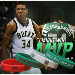 Pulseira Giannis Antetokounmpo Milwaukee Buck Basquete