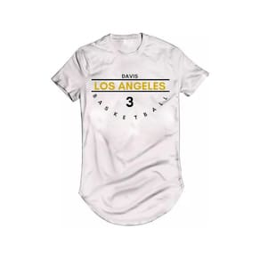 Camiseta Longline Basquete Anthony Davis Los Angeles Laker