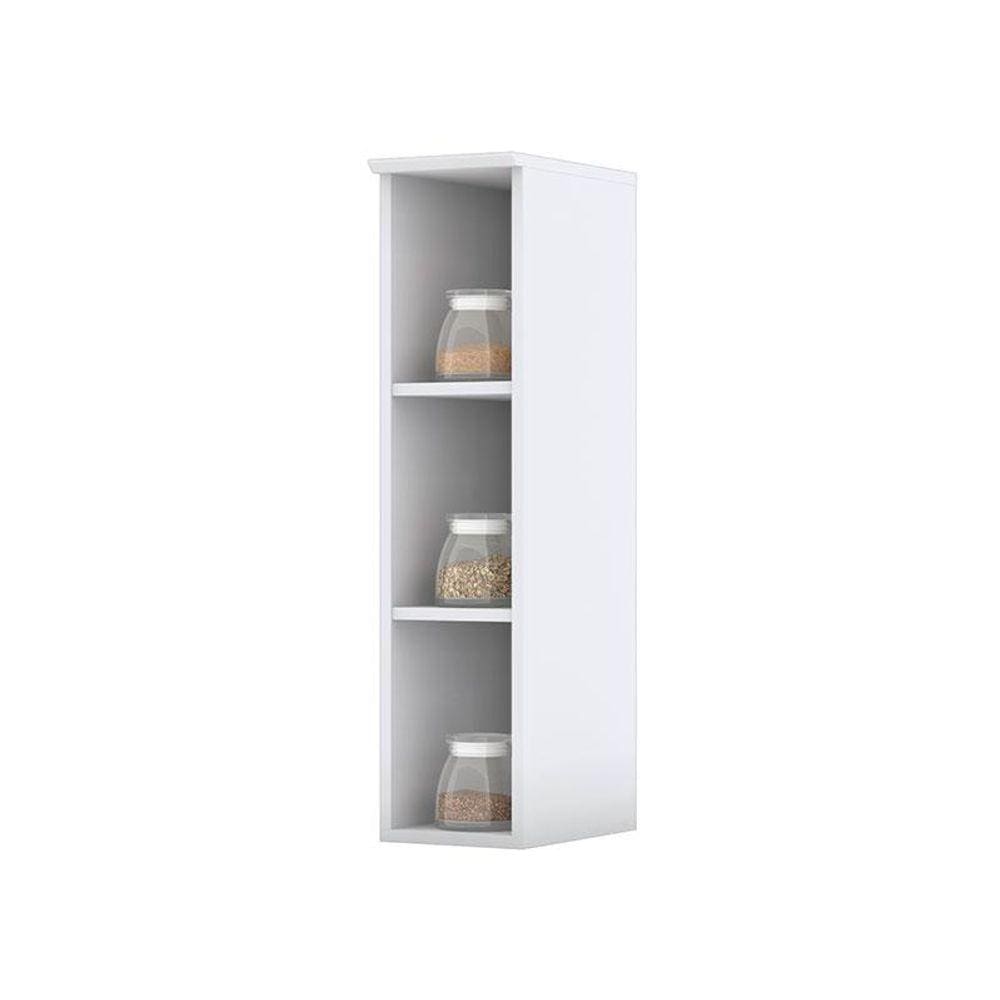 Armário Aéreo Nicho 20 cm Americana Branco HP - Henn