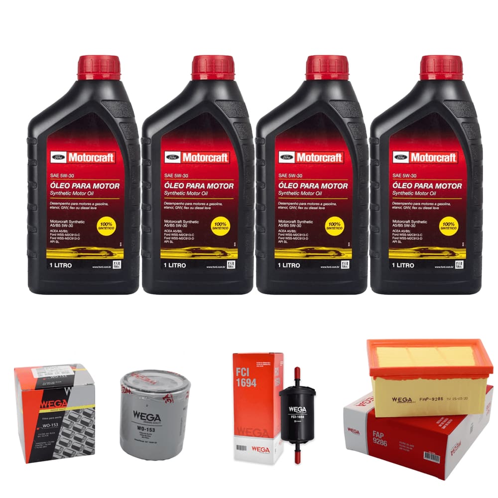 Kit Revisão Troca Óleo Ford Ka 1.0 12v 2014-2015 Motorcraft