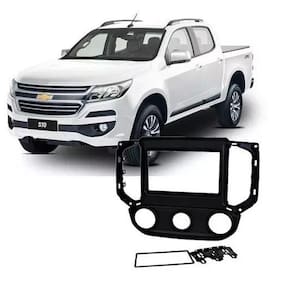 Moldura 2 Din Gm S10 Ar Analógico 2016, 2017, 2018, 2019 - Preta - 4020