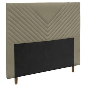 Cabeceira Cama Box Solteiro Viena 90cm Suede Bege