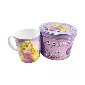 Caneca De Porcelana Na Lata Rapunzel: Disney