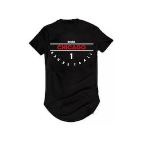 Camiseta Longline Rose Chicago Dennis Rodman Basquete