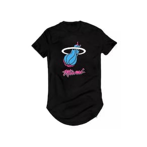 Camiseta Longline Miami Heatt D Wade King James Basquete