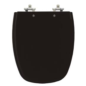 Assento Laqueado Monte Carlo Ébano Preto Tampa Vaso Deca