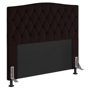 Cabeceira Estofada Box King Size 193cm Com Frame Marrom