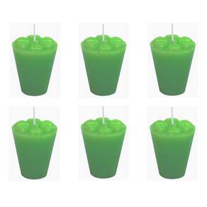 10 Velas Refil Verde Copinho De Pinga Decoração 12 Horas