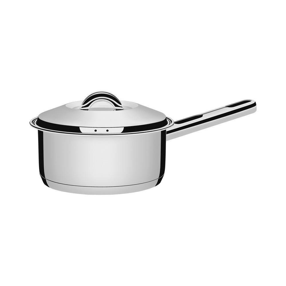 Panela Tramontina Aço Inox Fundo Triplo C/ Tampa Solar 16cm