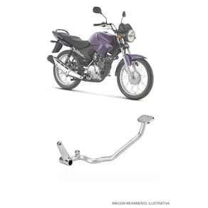 Pedal Freio Cromado Cometa 5006 Factor YBR 125 ED 2008-2016