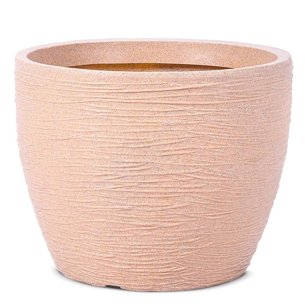 Vaso Redondo Elba Bege 41cm Polietileno Afort