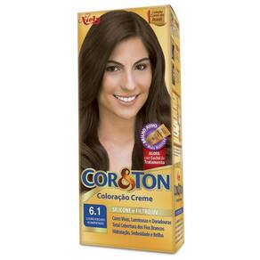 Tintura Creme Cor & Ton Cor E Ton Louro Escuro Acinzentado 6.1