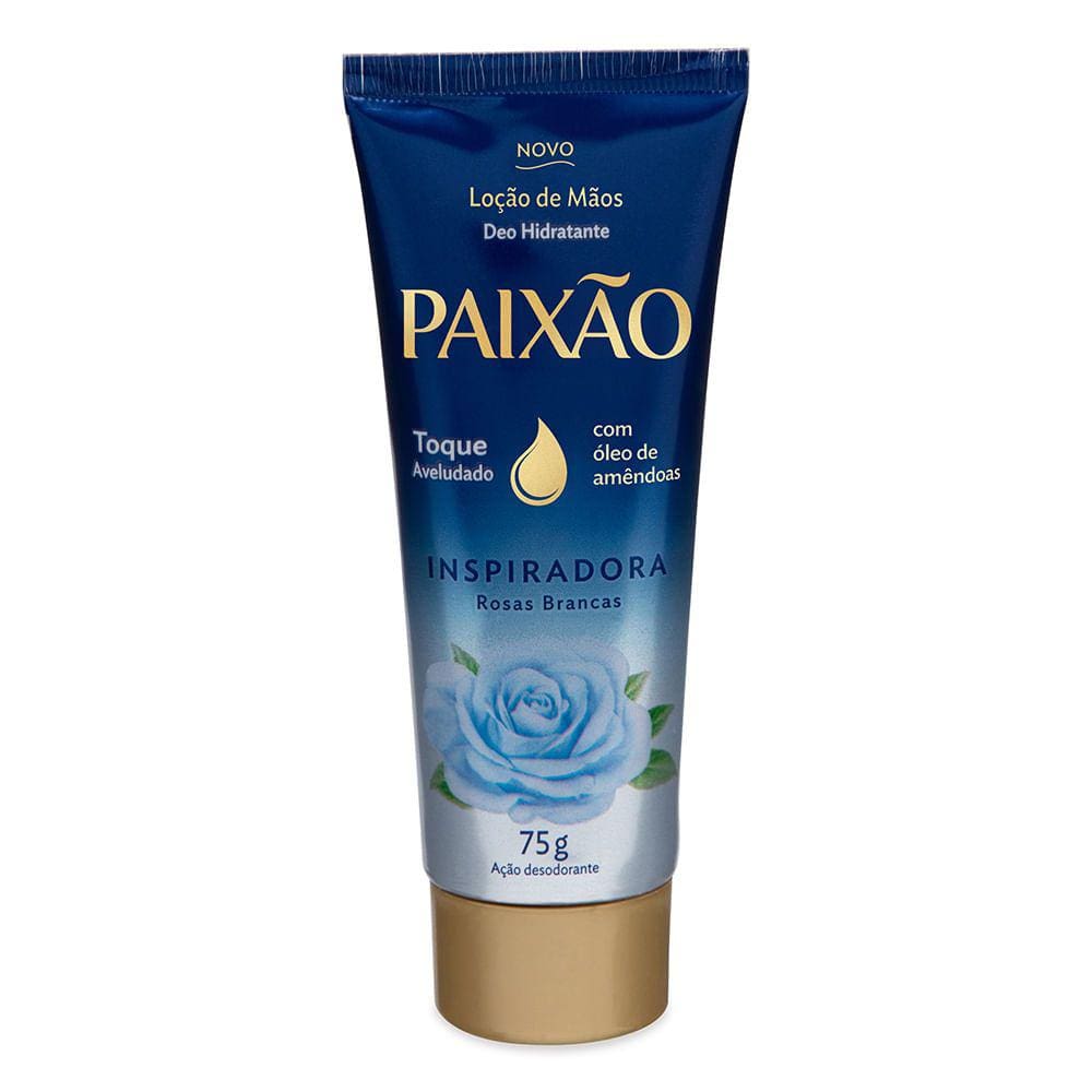 Creme Hidratante Para As Mãos Paixão Inspiradora Rosas Brancas 75g