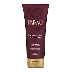 Creme Hidratante Corporal Desodorante Paixão Framboesa Negra com Hibisco 200ml
