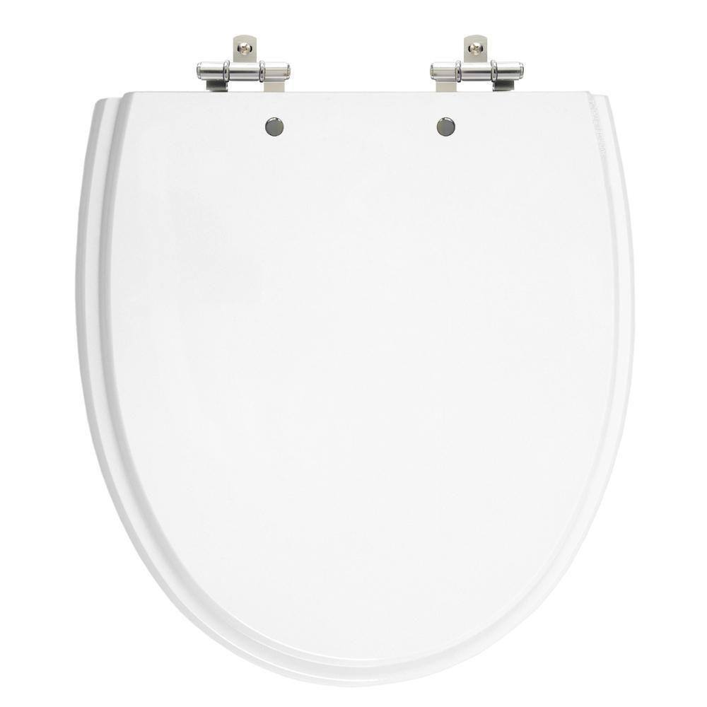 Assento Laqueado Eros Branco Tampa Para Vaso Incepa Em Mdf