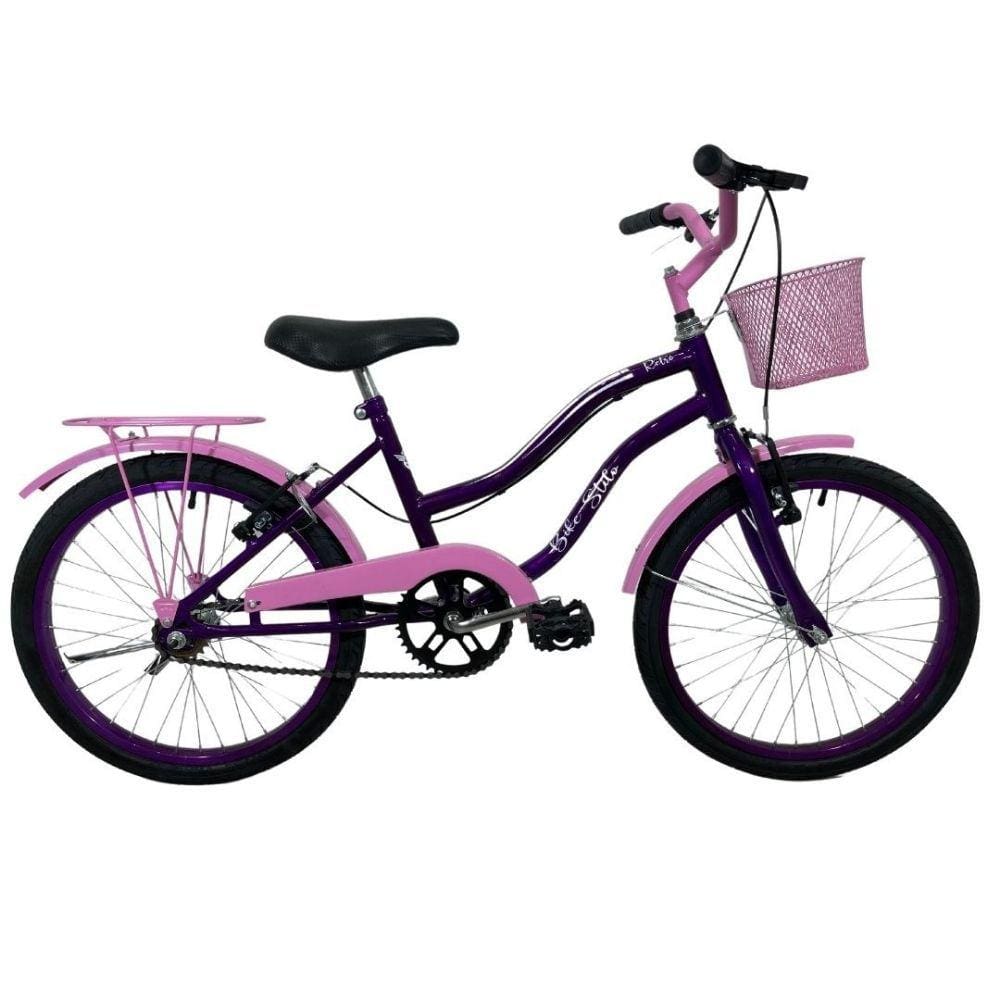 Bicicleta Cissa 20 Verden Infantil Retrô Feminina Violeta