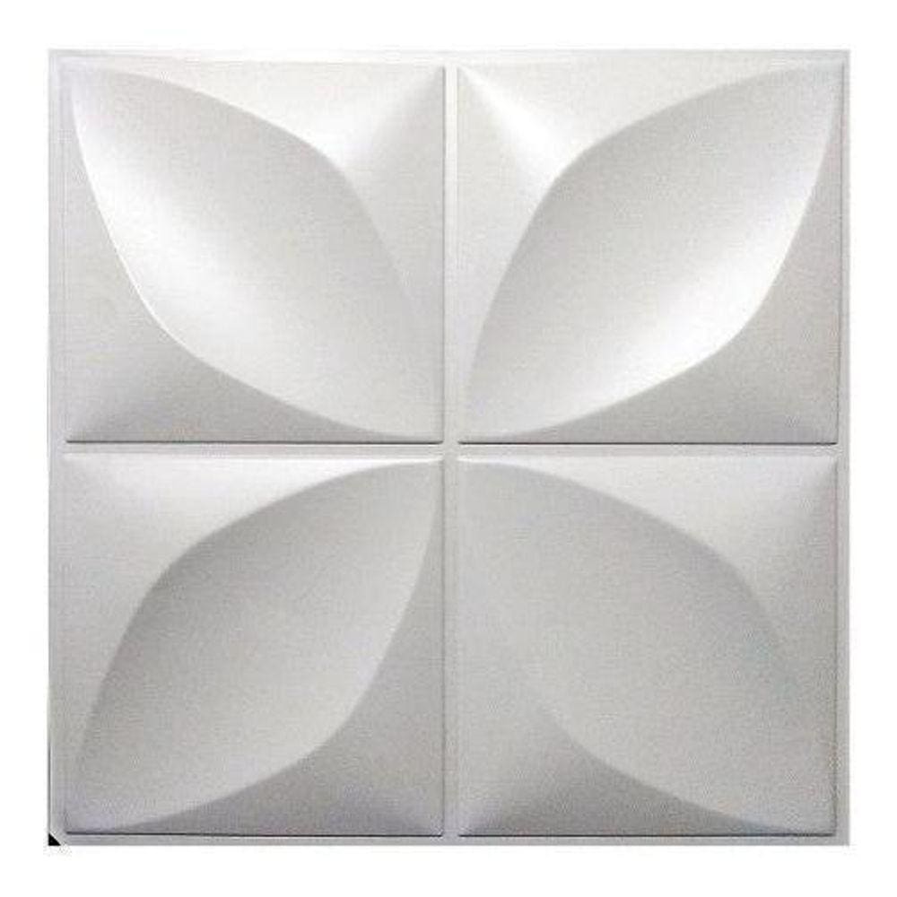 Kit 20 Placas Pvc 3D Auto Relevo Revestimento Petalas 25 Cm