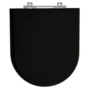Assento Laqueado Duomo Plus Preto Tampa Para Vaso Deca Mdf