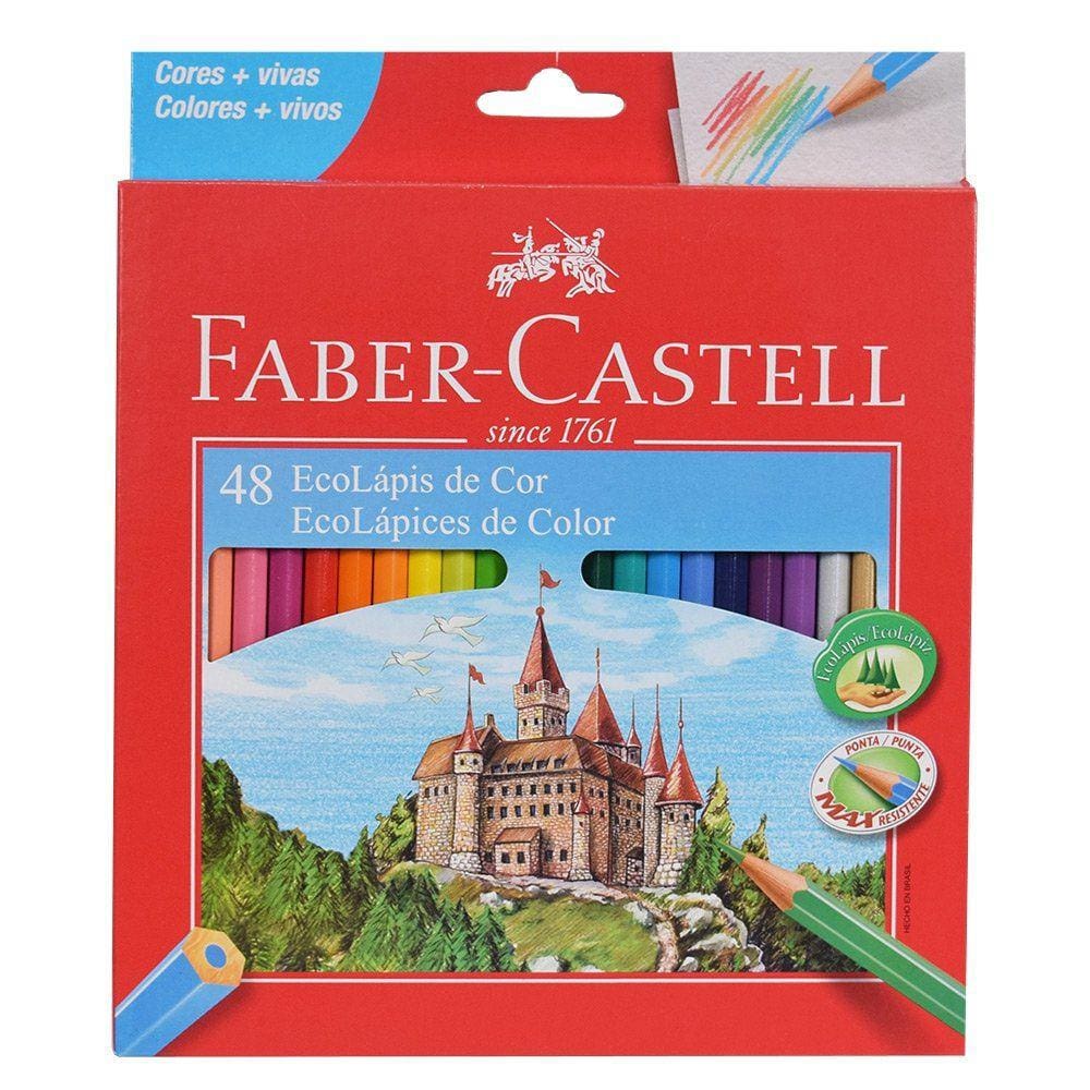 Lápis de Cor com 48 Cores - Faber-Castell