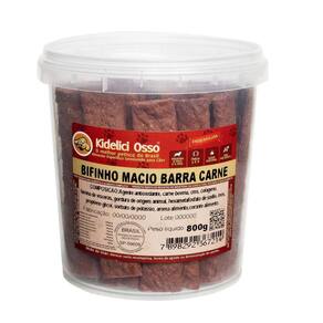 Bifinho Macio - Kidelici Osso - Sabor Carne - 800G Pote