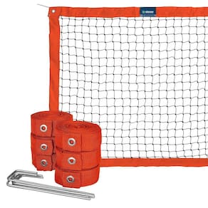 Kit Beach Tennis Laranja - Rede Oficial + Fita De Marcação
