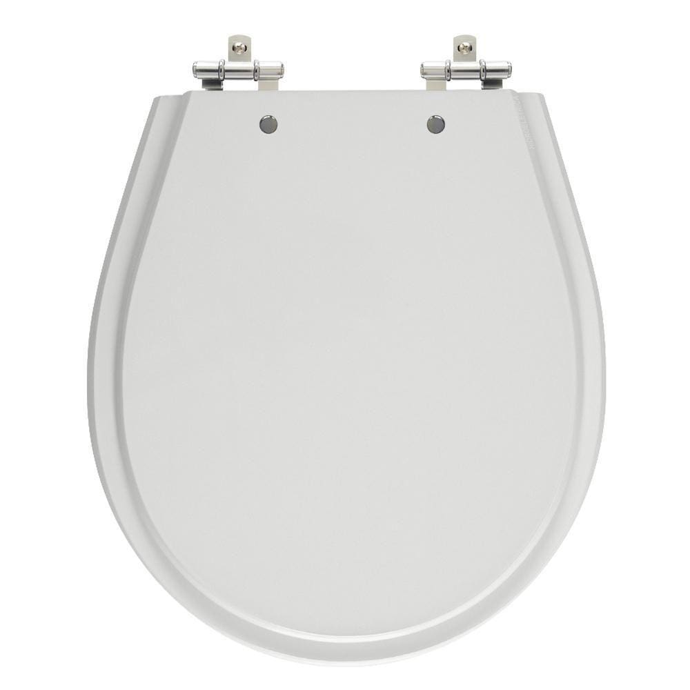 Assento Laqueado Avalon Cinza Claro Tampa Para Vaso Em Mdf