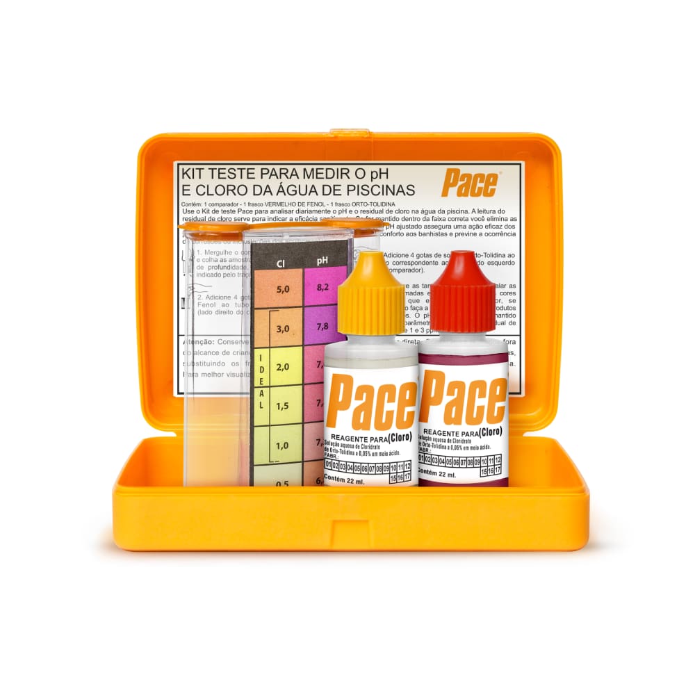 Pace Teste Kit Ph e Cloro para Piscina