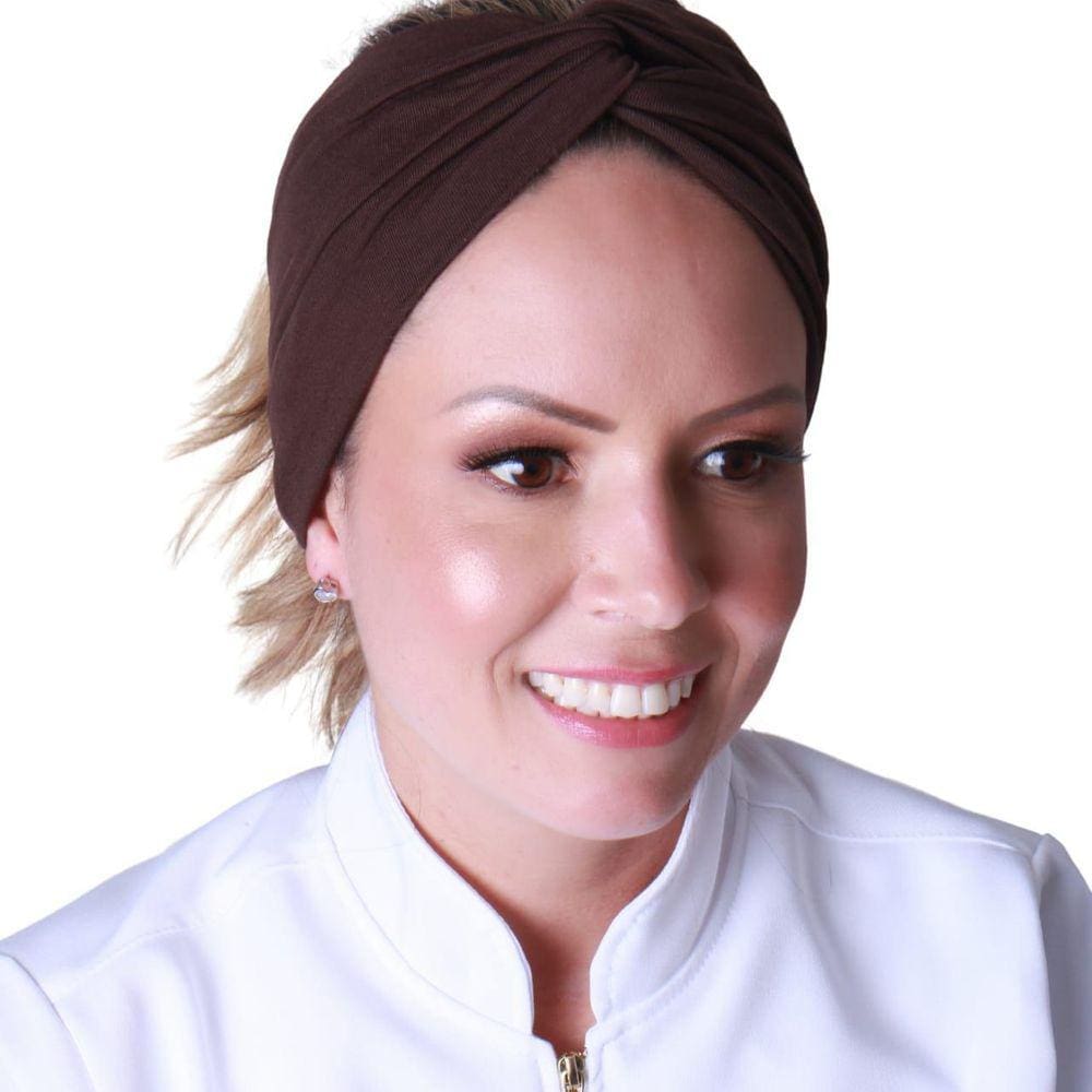 Faixa Turbante Marrom - Loreca