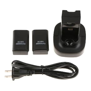 Carregador Duplo + 2 Baterias Xbox 360 Bivolt 4800Mah