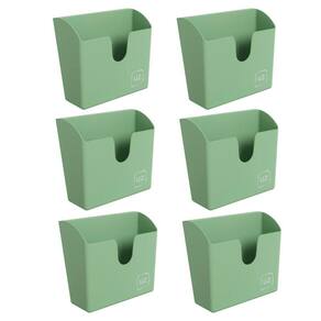 Kit Com 6 Porta Guardanapo Slim Quadrado Plástico Para Mesa Cozinha Bar