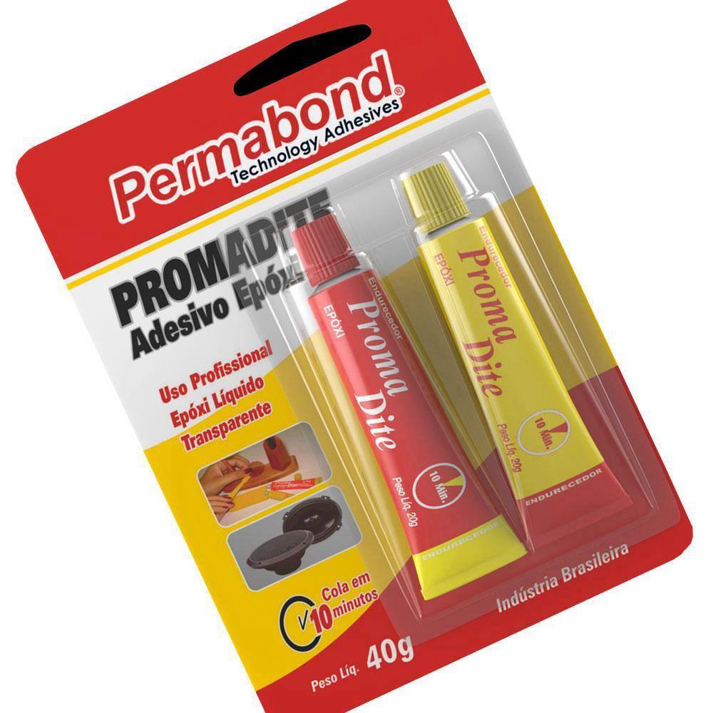 Epóxi Cola 10 Minutos Profissional E Domestico 40g Permabond