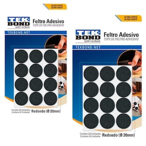 Kit 48 Feltro Protetor Adesivo Pé Sofá Cadeira Mesa Tekbond
