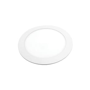 Painel de Led Lorenzetti Redondo de Embutir 18W Bivolt 3000K Luz Amarela