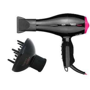 Kit Taiff - Secador Cabelo Prof. Titanium Colors Ion Pink 2100W 127V - Difusor De Ar Curves