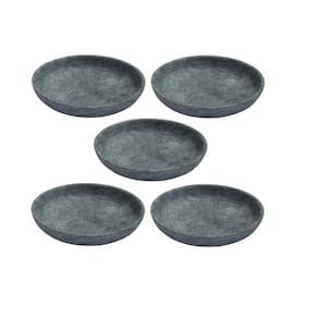 Kit 5 Pratos Fundo Para Massa em Pedra Sabão Borda Alta 23cm