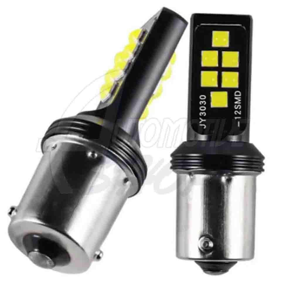 Lâmpada Dois Polos 1157 P21W/ 5W 12 Leds 3030 SMD Cambus