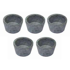 Kit 5 Mini Molheira Tigela Molho Petisco em Pedra Sabão 80ml