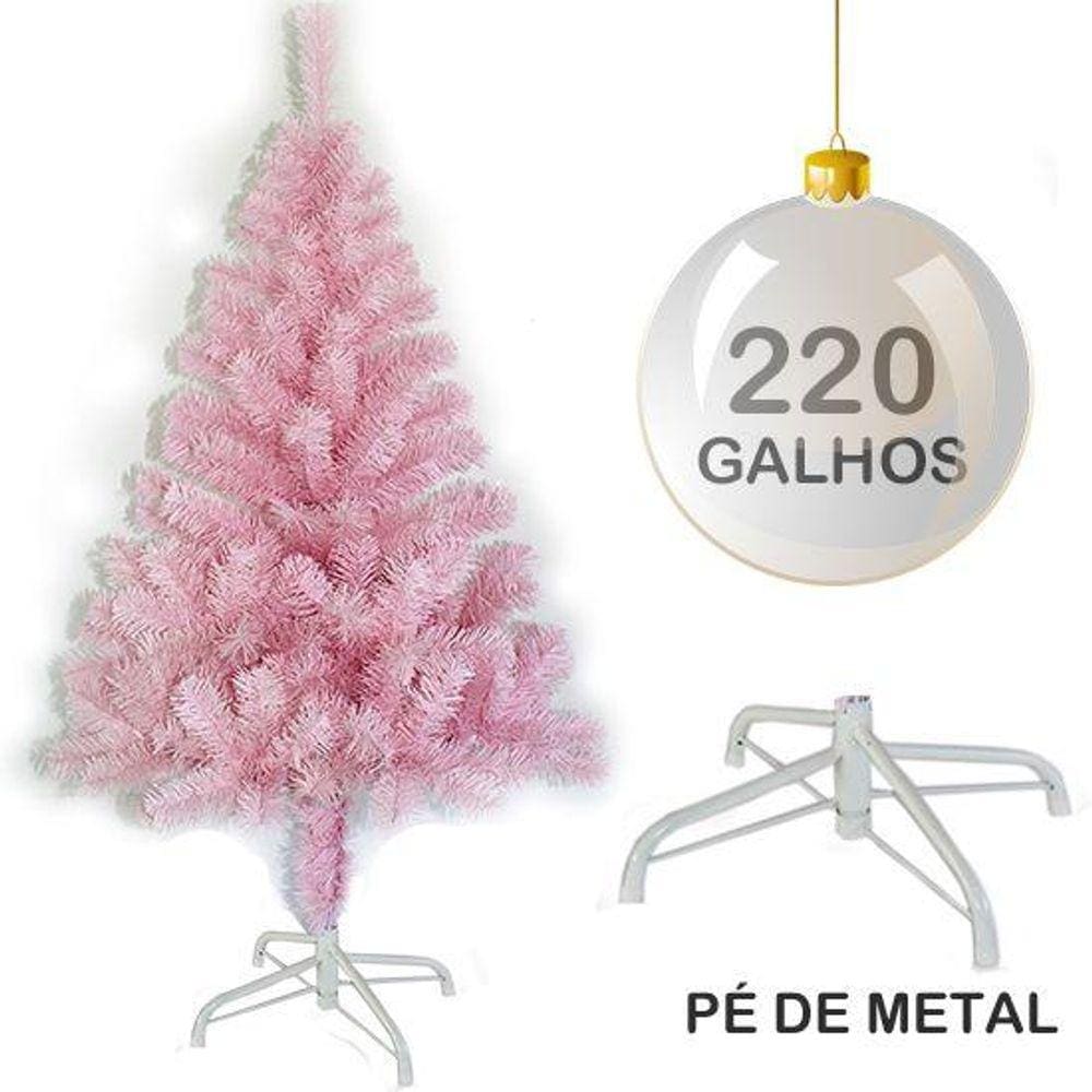 ÁRVORE DE NATAL ROSA 1,20 METROS DE ALTURA Rosa