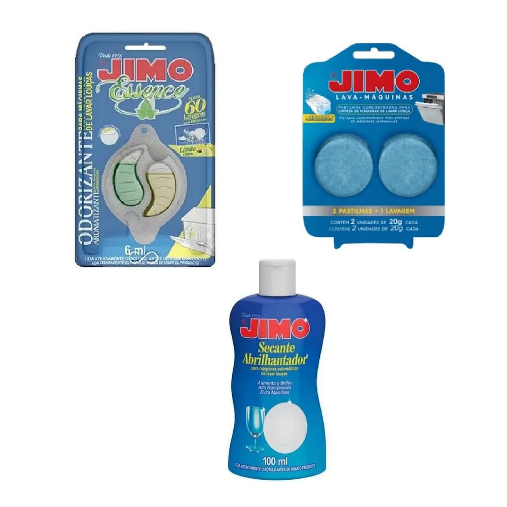 Kit Lava Louças Odorizador + Abrilhantador + Limpa Máquina