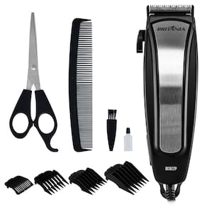 Cortador de Cabelos Britânia BCR22P Inox 9 Acessórios & 5 Alturas